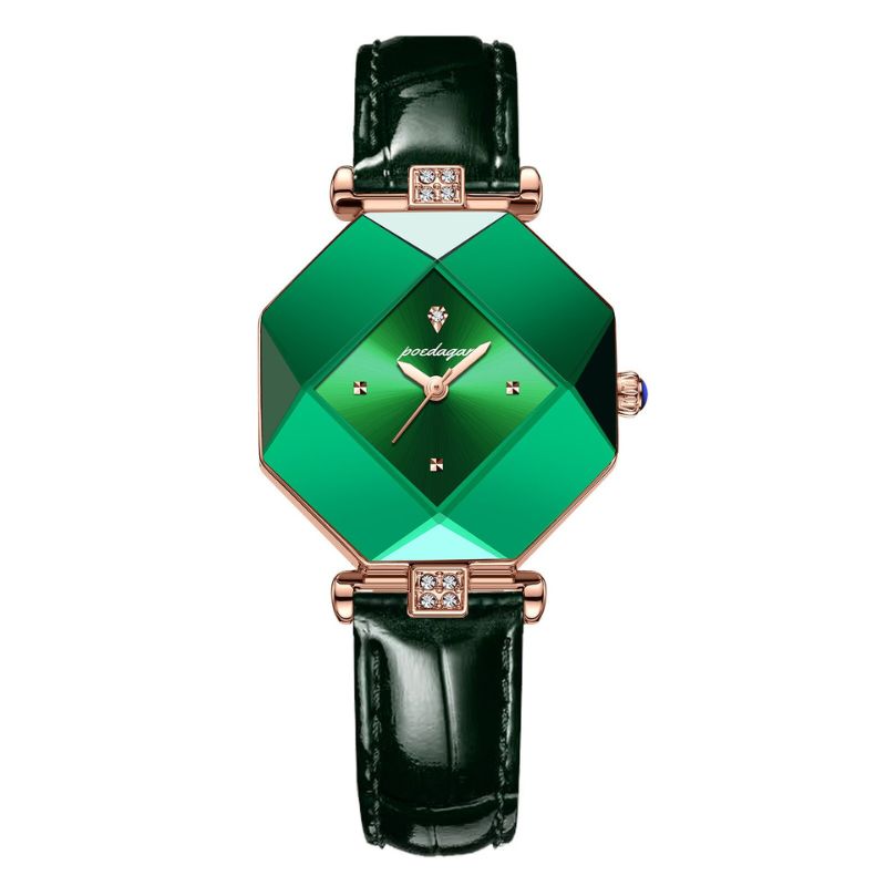 Orologio di Lusso con Diamanti e Quadrante Verde