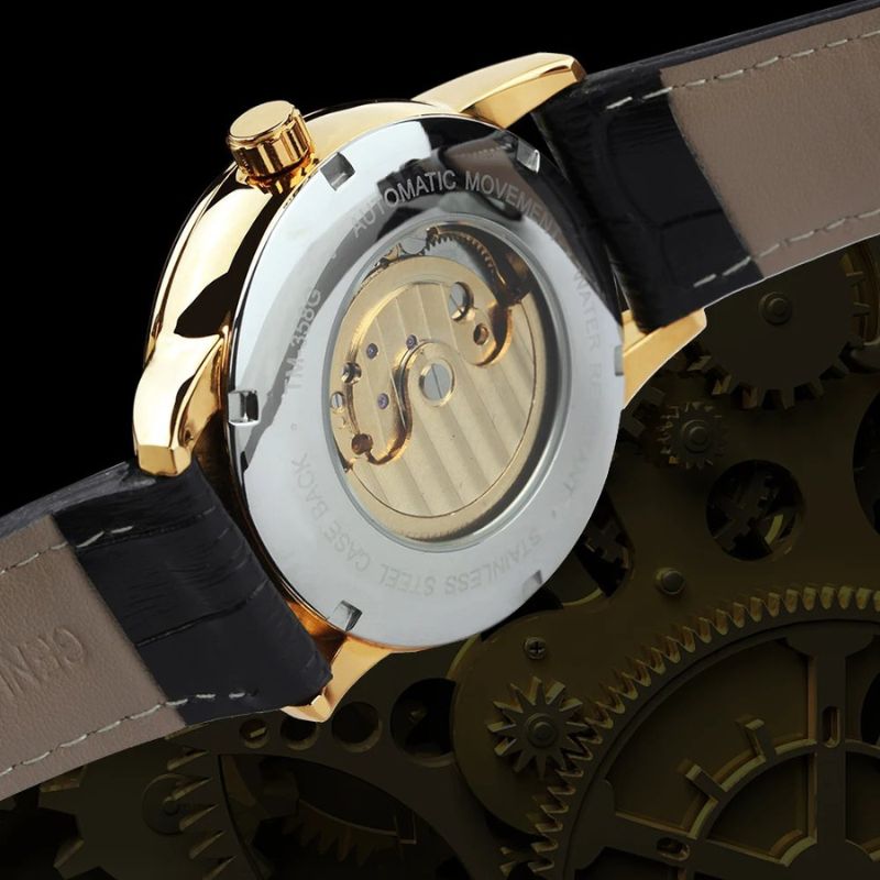 Orologio Automatico Scheletrato con Fasi Lunari