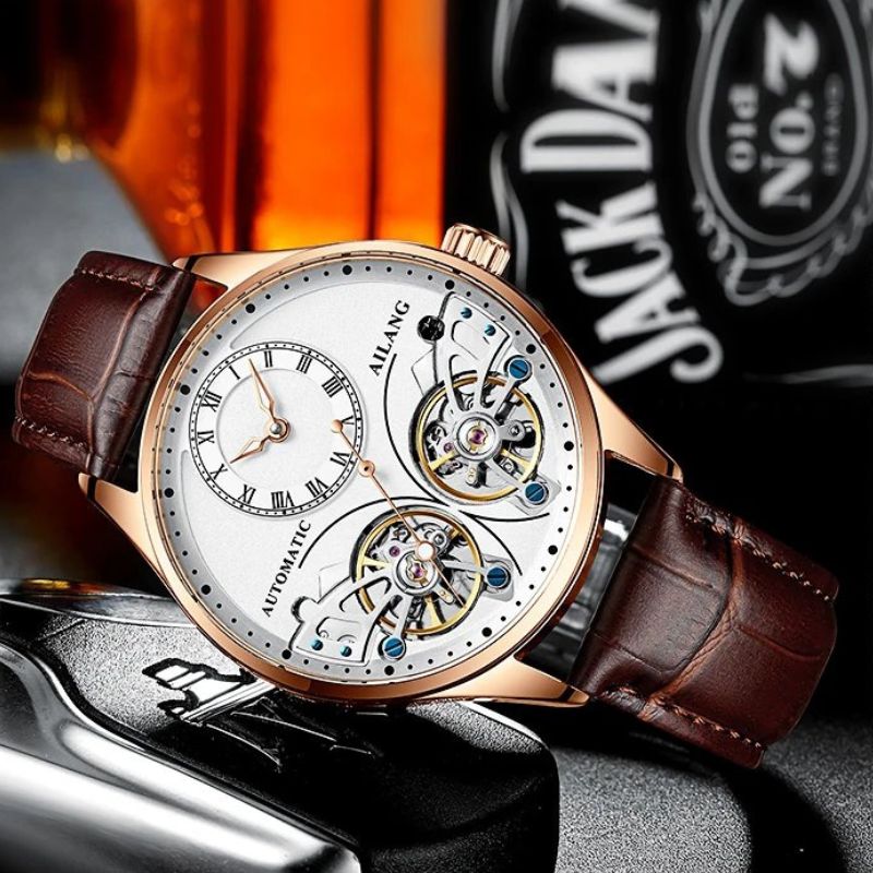 Orologio Meccanico Luminoso Double Tourbillon