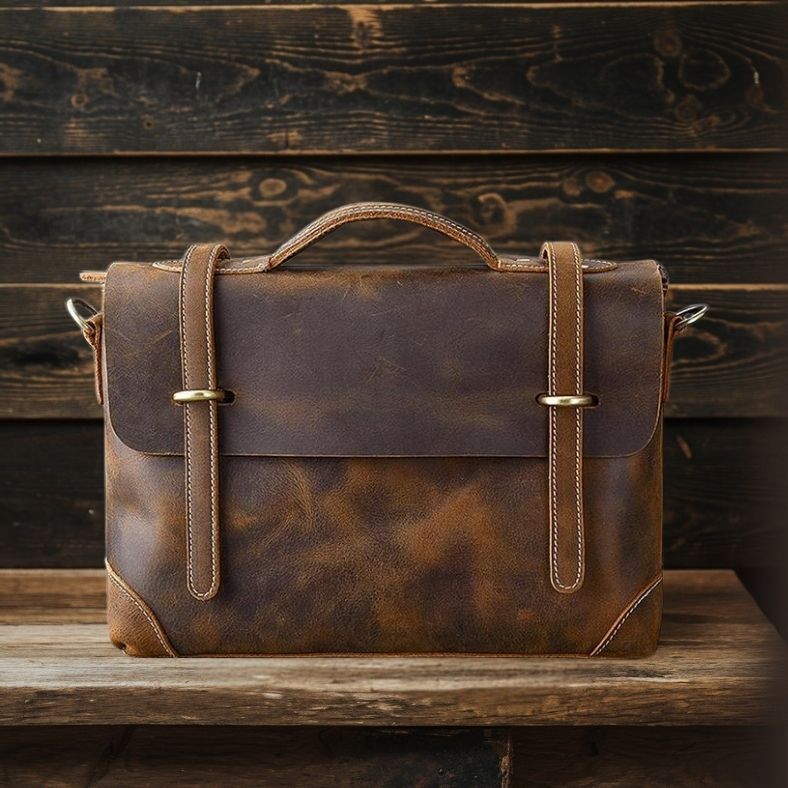 Borsa in Pelle Marrone | YPRES