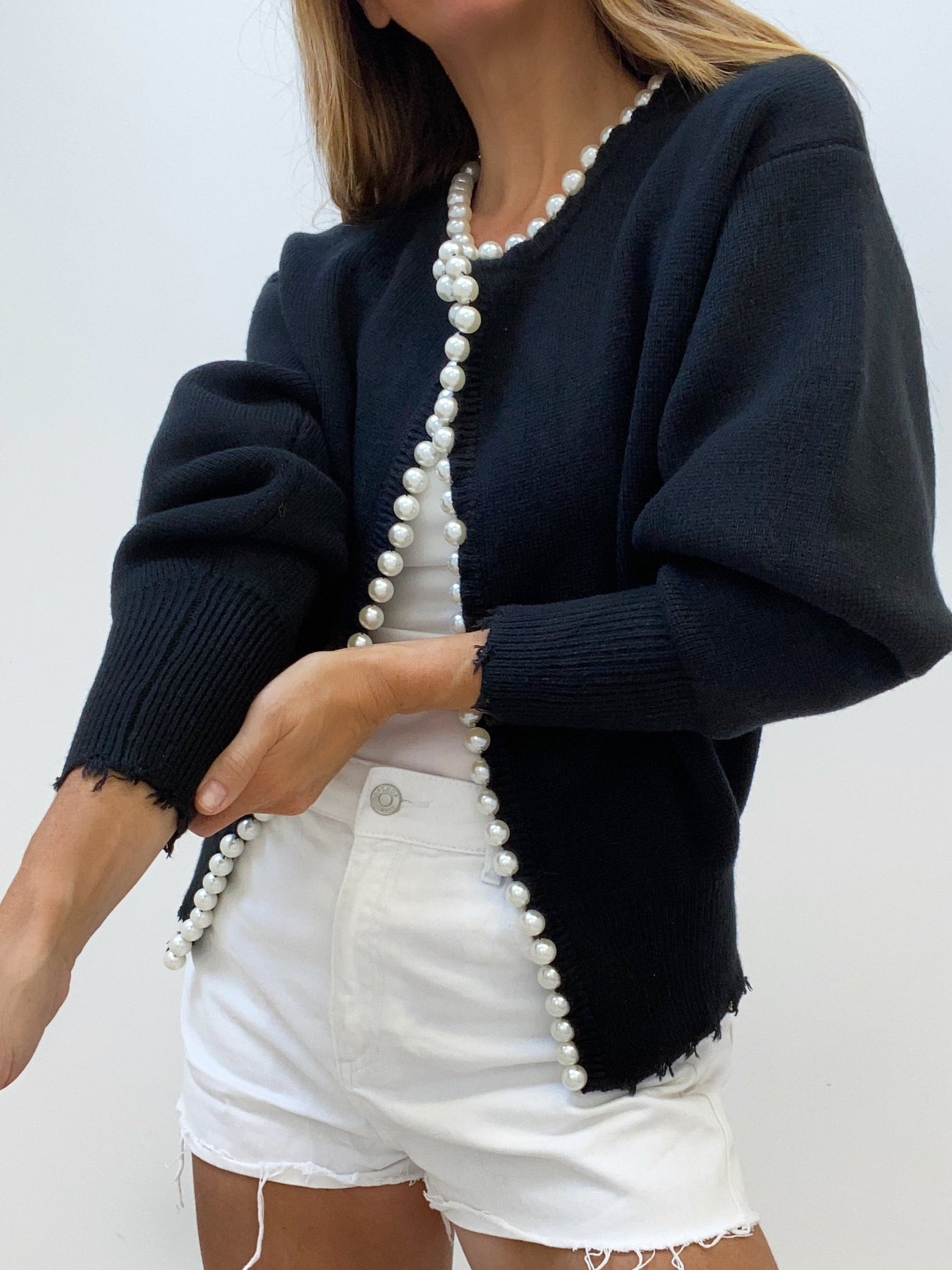 Olivia - Cardigan Chic con Perle