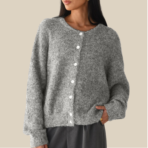 Marie - Cardigan Morbido in Cashmere