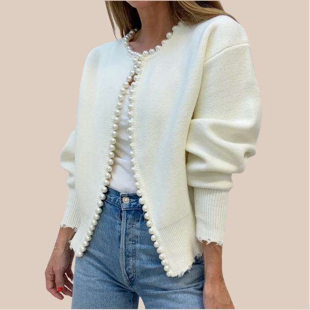 Olivia - Cardigan Chic con Perle