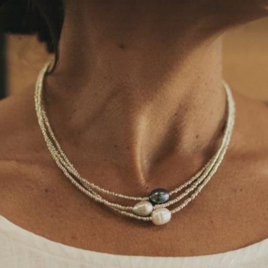 Collana Vintage con Perle di Acqua Dolce