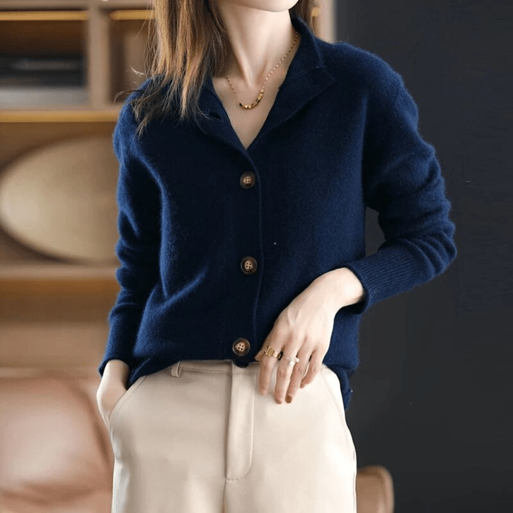 Anny - Cardigan in Maglia di Cashmere